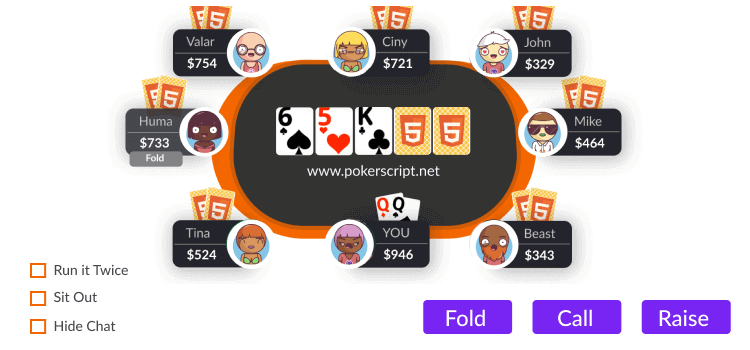 HTML5 poker source code